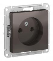 Розетка однопостовая Schneider Electric AtlasDesign без заземленмия мокко Розетка однопостовая Schneider Electric AtlasDesign без заземленмия мокко