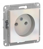 Розетка однопостовая Schneider Electric AtlasDesign без заземленмия жемчуг Розетка однопостовая Schneider Electric AtlasDesign без заземленмия жемчуг