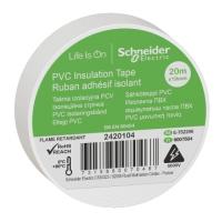 Изолента Schneider Electric ПВХ 20 метров 19 мм белый Изолента Schneider Electric ПВХ 20 метров 19 мм белый