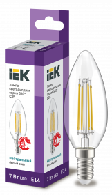 Лампа светодиодная IEK Е14 4000К 7 Вт Лампа светодиодная IEK Е14 4000К 7 Вт