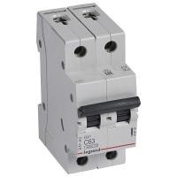 Автоматический выключатель Legrand 2П 4,5 кА С 63 A Автоматический выключатель Legrand 2П 4,5 кА С 63 A