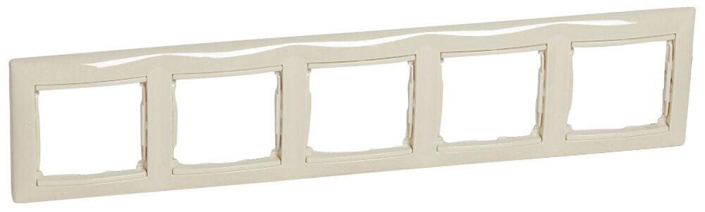 Рамка пятипостовая Legrand Valena слоновая кость Рамка пятипостовая Legrand Valena слоновая кость