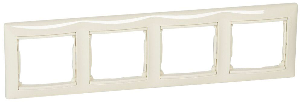 Рамка четырехпостовая Legrand Valena слоновая кость Рамка четырехпостовая Legrand Valena слоновая кость