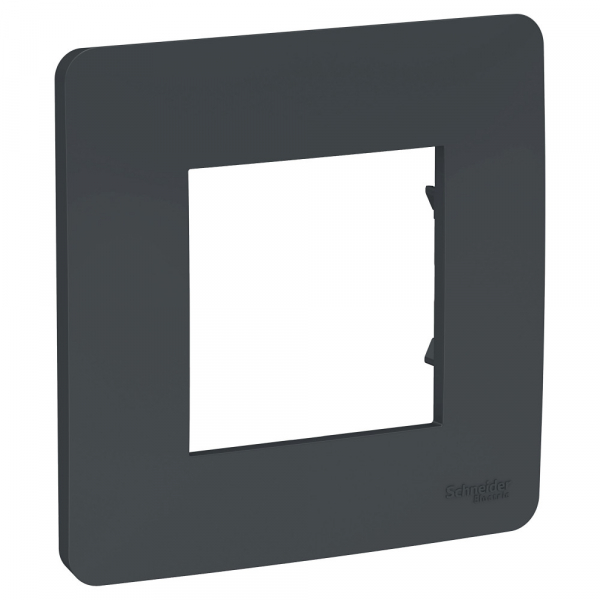 Рамка однопостовая Schneider Electric Unica Studio антрацит Рамка однопостовая Schneider Electric Unica Studio антрацит