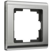 Рамка однопостовая Werkel Metallic никель Рамка однопостовая Werkel Metallic никель