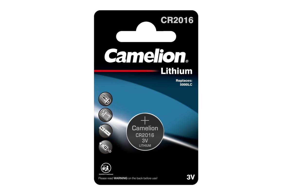 Элемент питания литиевый CR2016 Camelion 3 В Элемент питания литиевый CR2016 Camelion 3 В