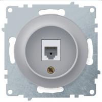 Розетка 1хRJ45, цвет серый (Florence) Розетка 1хRJ45, цвет серый (Florence)
