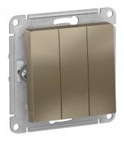 Выключатель 3-кл. Schneider Electric AtlasDesign шампань Выключатель 3-кл. Schneider Electric AtlasDesign шампань
