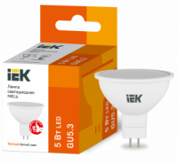 Лампа светодиодная IEK GU5.3 3000К 5 Вт Лампа светодиодная IEK GU5.3 3000К 5 Вт