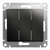 Выключатель 3-кл. Schneider Electric Glossa антрацит Выключатель 3-кл. Schneider Electric Glossa антрацит