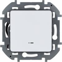 Выключатель 1-кл. Legrand Inspiria с подсветкой белый Выключатель 1-кл. Legrand Inspiria с подсветкой белый