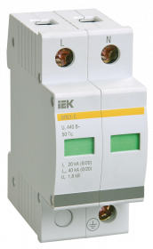 Ограничитель импульсных перенапряжений IEK ОПС1-C двухпостовой 20/40 кА Ограничитель импульсных перенапряжений IEK ОПС1-C двухпостовой 20/40 кА