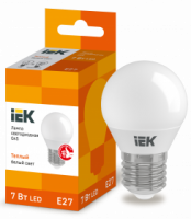 Лампа светодиодная IEK Е27 3000К 7 Вт Лампа светодиодная IEK Е27 3000К 7 Вт