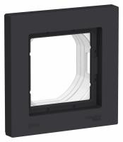 Рамка однопостовая Schneider Electric Atlas Design Aqua карбон Рамка однопостовая Schneider Electric Atlas Design Aqua карбон