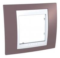 Рамка однопостовая Schneider Electric Unica Хамелеон лиловый с белым Рамка однопостовая Schneider Electric Unica Хамелеон лиловый с белым
