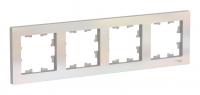 Рамка четырехпостовая Schneider Electric Atlas Design жемчуг Рамка четырехпостовая Schneider Electric Atlas Design жемчуг