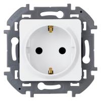 Розетка однопостовая Legrand Inspiria с заземлением белая Розетка однопостовая Legrand Inspiria с заземлением белая