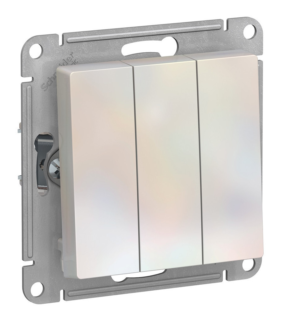 Выключатель 3-кл. Schneider Electric AtlasDesign жемчуг Выключатель 3-кл. Schneider Electric AtlasDesign жемчуг
