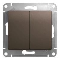 Выключатель 2-кл. Schneider Electric Glossa шоколад Выключатель 2-кл. Schneider Electric Glossa шоколад