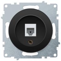 Розетка RJ45 OneKeyElectro Florence чёрный Розетка RJ45 OneKeyElectro Florence чёрный