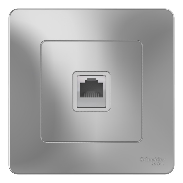 Розетка RJ45 Schneider Electric Blanca алюминий Розетка RJ45 Schneider Electric Blanca алюминий
