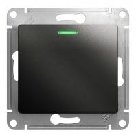 Выключатель 1-кл. Schneider Electric Glossa с подстветкой антрацит Выключатель 1-кл. Schneider Electric Glossa с подстветкой антрацит