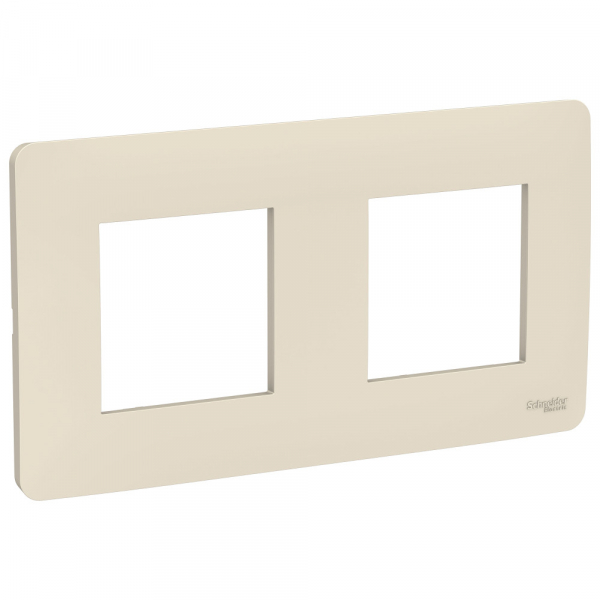 Рамка двухпостовая Schneider Electric Unica Studio бежевый Рамка двухпостовая Schneider Electric Unica Studio бежевый