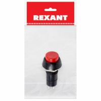 Выключатель-кнопка Rexant без фиксации красный Выключатель-кнопка Rexant без фиксации красный