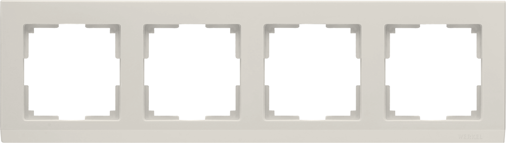 Рамка четырехпостовая Werkel Stark слоновая кость Рамка четырехпостовая Werkel Stark слоновая кость