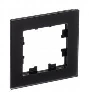 Рамка однопостовая Schneider Electric Atlas Design Nature матовый черный