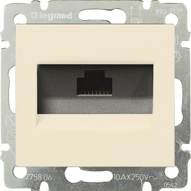 Розетка RJ45 Legrand Valena слоновая кость Розетка RJ45 Legrand Valena слоновая кость