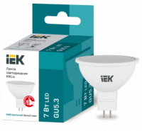 Лампа светодиодная IEK GU5.3 4000К 7 Вт Лампа светодиодная IEK GU5.3 4000К 7 Вт