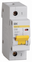Автоматический выключатель IEK 1П 10 кА C 50 А