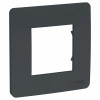 Рамка однопостовая Schneider Electric Unica Studio антрацит Рамка однопостовая Schneider Electric Unica Studio антрацит