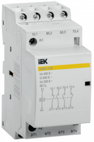 Контактор IEK модульный 230 В 25 А 2НО 2НЗ Контактор IEK модульный 230 В 25 А 2НО 2НЗ