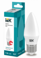 Лампа светодиодная IEK Е27 4000К 7 Вт Лампа светодиодная IEK Е27 4000К 7 Вт
