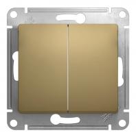 Выключатель 2-кл. Schneider Electric Glossa титан Выключатель 2-кл. Schneider Electric Glossa титан