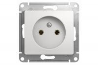 Розетка однопостовая Schneider Electric Glossa без заземления белый Розетка однопостовая Schneider Electric Glossa без заземления белый