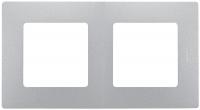 Рамка двухпостовая legrand Etika алюминий