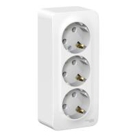 Розетка трехпостовая Schneider Electric Blanca с заземлением белый Розетка трехпостовая Schneider Electric Blanca с заземлением белый