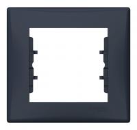 Рамка однопостовая Schneider Electric Sedna графит