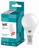Лампа светодиодная IEK Е14 4000К 7 Вт Лампа светодиодная IEK Е14 4000К 7 Вт
