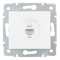 Розетка RJ45 Lezard Karina белый Розетка RJ45 Lezard Karina белый
