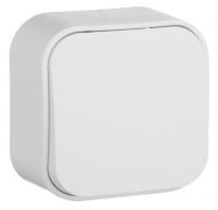 Выключатель 1-кл. Legrand Quteo белый Выключатель 1-кл. Legrand Quteo белый