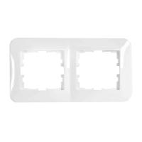 Рамка двухпостовая Lezard Karina Life белый