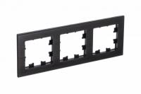 Рамка трехпостовая Schneider Electric Atlas Design Nature оникс