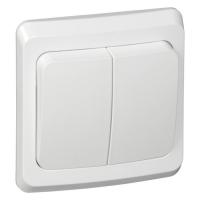 Выключатель 2-кл. скрытый Schneider Electric Этюд с подсветкой белый Выключатель 2-кл. скрытый Schneider Electric Этюд с подсветкой белый
