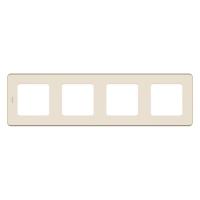 Рамка четырехпостовая Legrand Inspiria слоновая кость Рамка четырехпостовая Legrand Inspiria слоновая кость