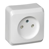 Розетка однопостовая Schneider Electric Этюд без заземления с защитными шторками белый Розетка однопостовая Schneider Electric Этюд без заземления с защитными шторками белый