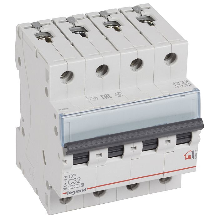 Автоматический выключатель Legrand 4П 6 кА С 32 A Автоматический выключатель Legrand 4П 6 кА С 32 A